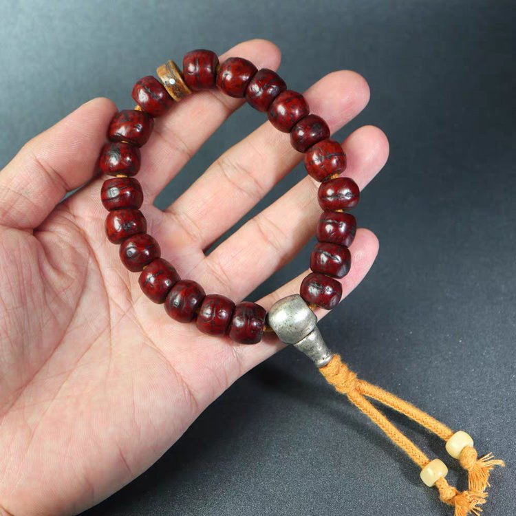 Old Tibetan Mala Beads Bodhi Seed