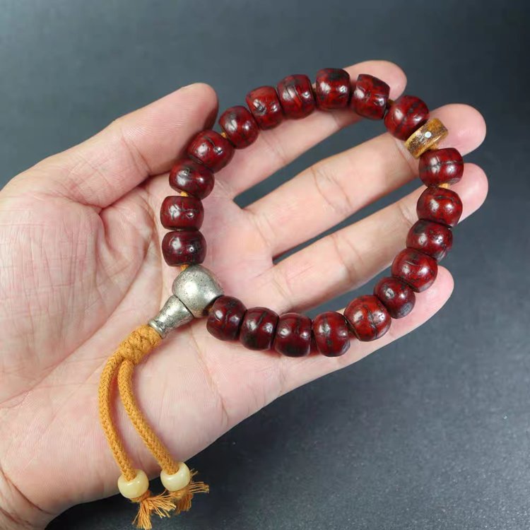 Old Tibetan Mala Beads Bodhi Seed