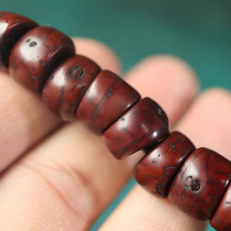 Old Tibetan Bodhi Seed Mala 6x8mm Seeds