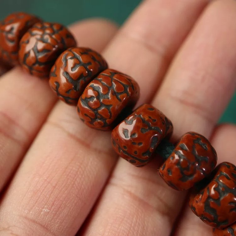 Antique Tibetan Rudraksha Wrist Mala