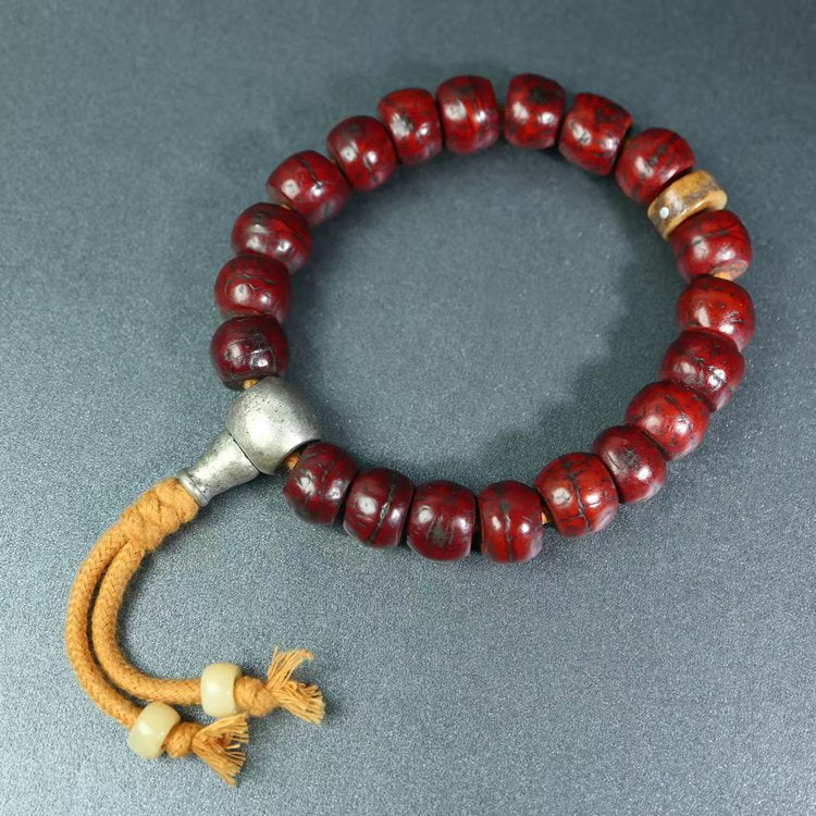 Old Tibetan Mala Beads Bodhi Seed