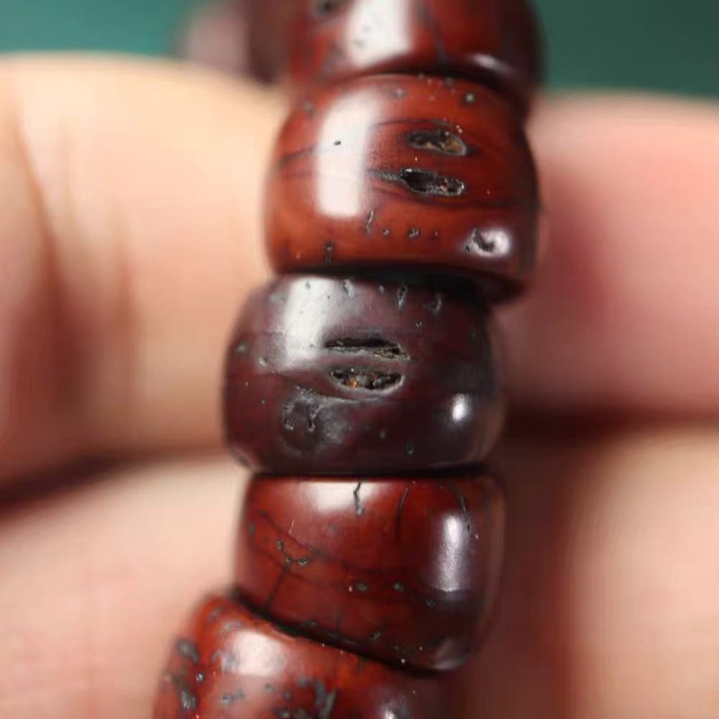 Old Tibetan Bodhi Seed Mala 6x8mm Seeds