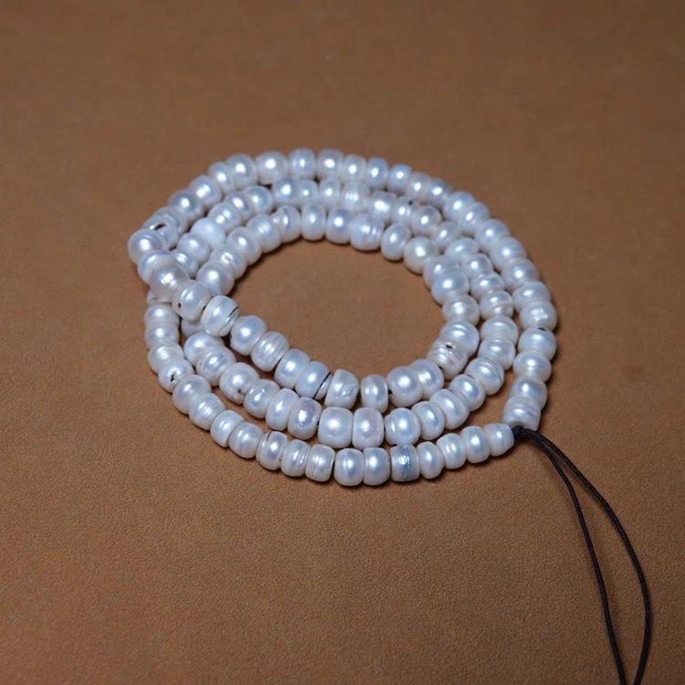 Vintage Tibetan Pearl Bead Necklace Bracelet