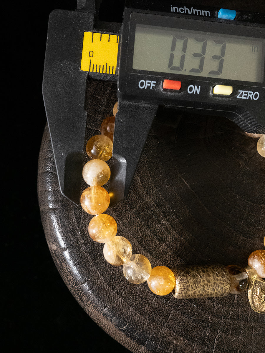 Himalayan Solar Abundance Citrine Crystal Bracelet