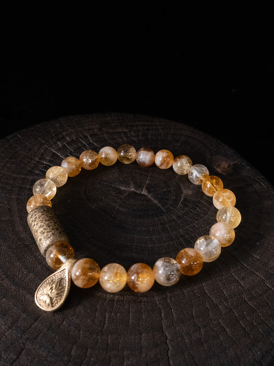 Himalayan Solar Abundance Citrine Crystal Bracelet
