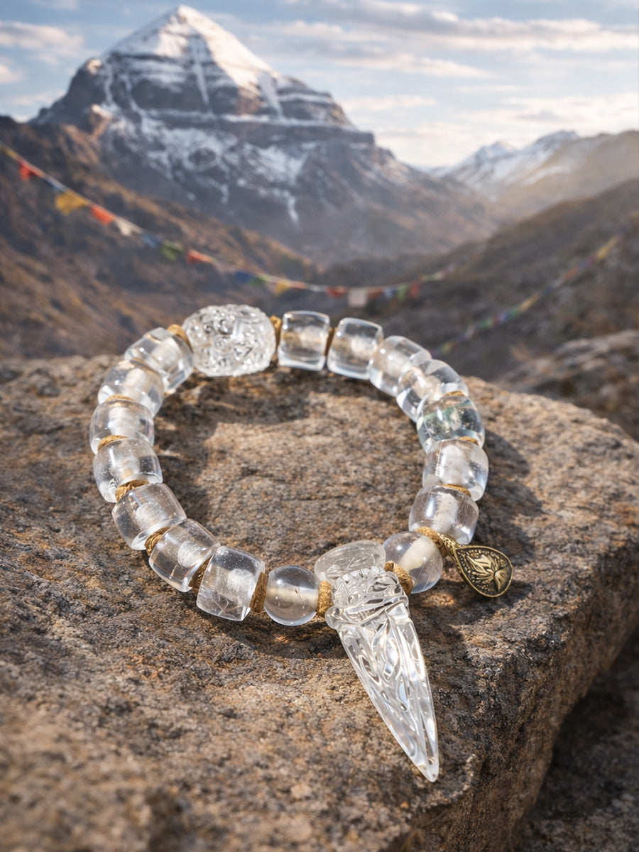 Unbreakable · Vajra Clear Crystal Bracelet