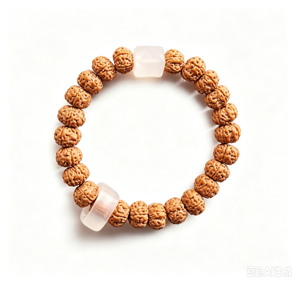 Vajra Bodhi and White Agate Bracelet