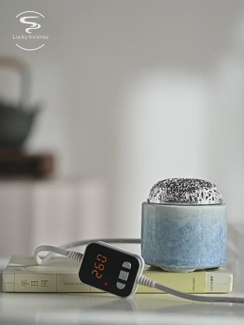 Ice Crystal Glaze Electric Incense Burner