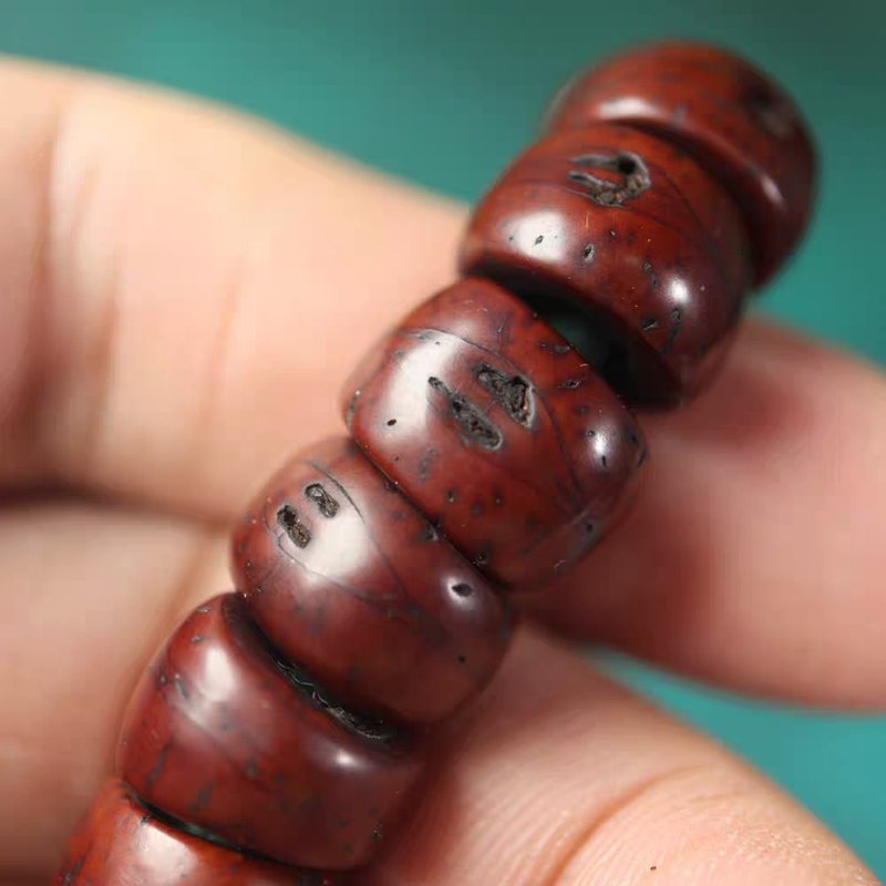 Old Tibetan Bodhi Seed Mala 6x8mm Seeds