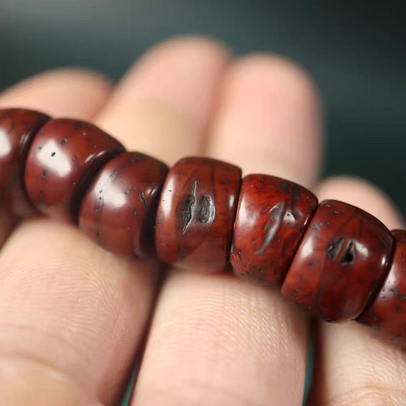 Old Tibetan Bodhi Seed Mala 6x8mm Seeds