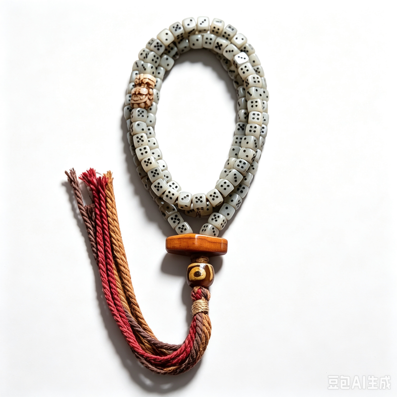 108 Camel Bone Yak Bone Dzi Mala Necklace
