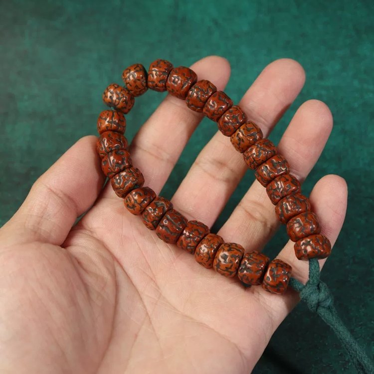 Antique Tibetan Rudraksha Wrist Mala