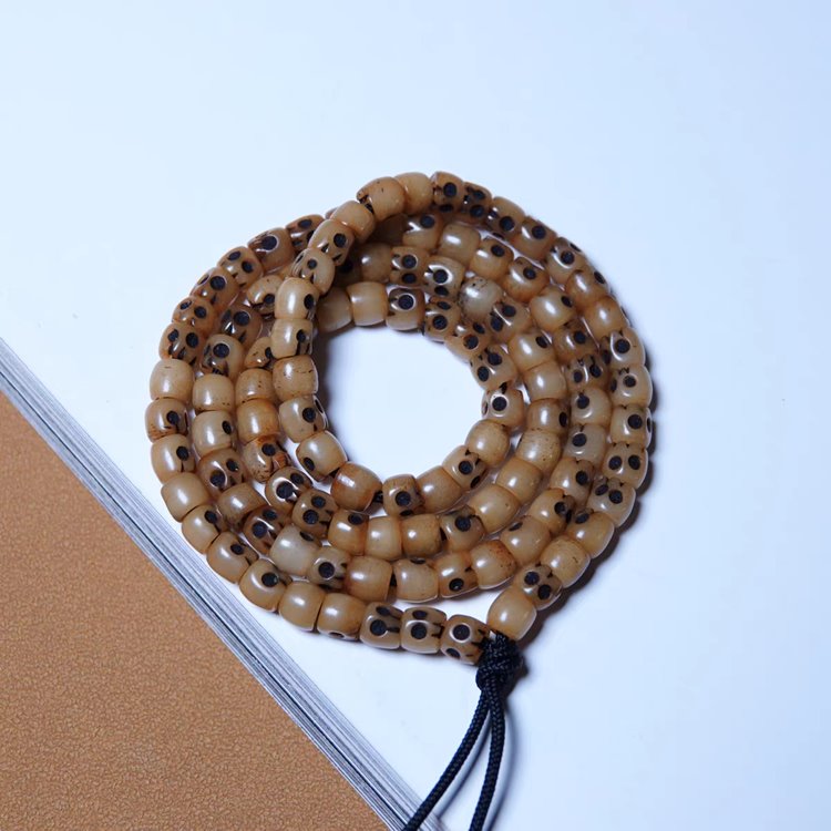 Vintage Tibetan Yak Bone Skull Beads