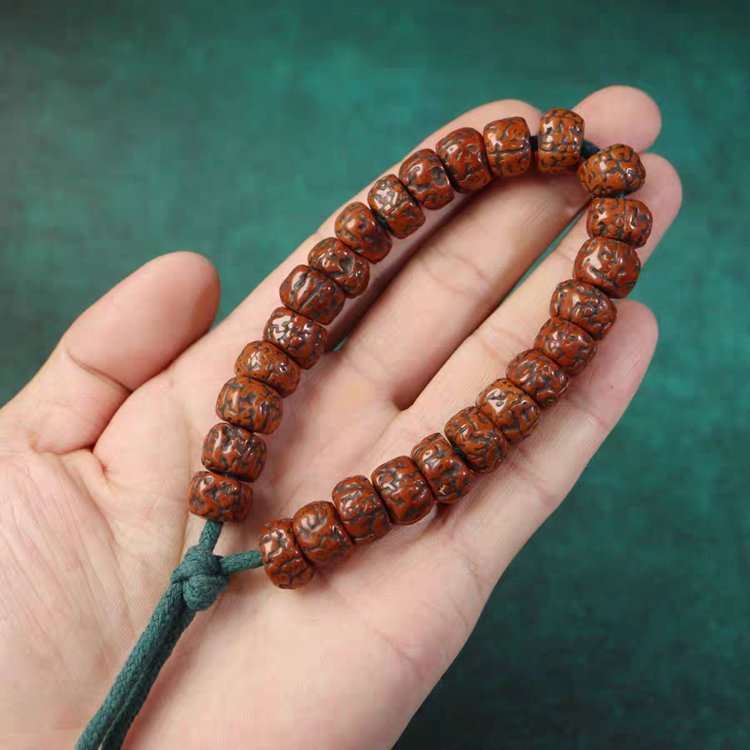 Antique Tibetan Rudraksha Wrist Mala