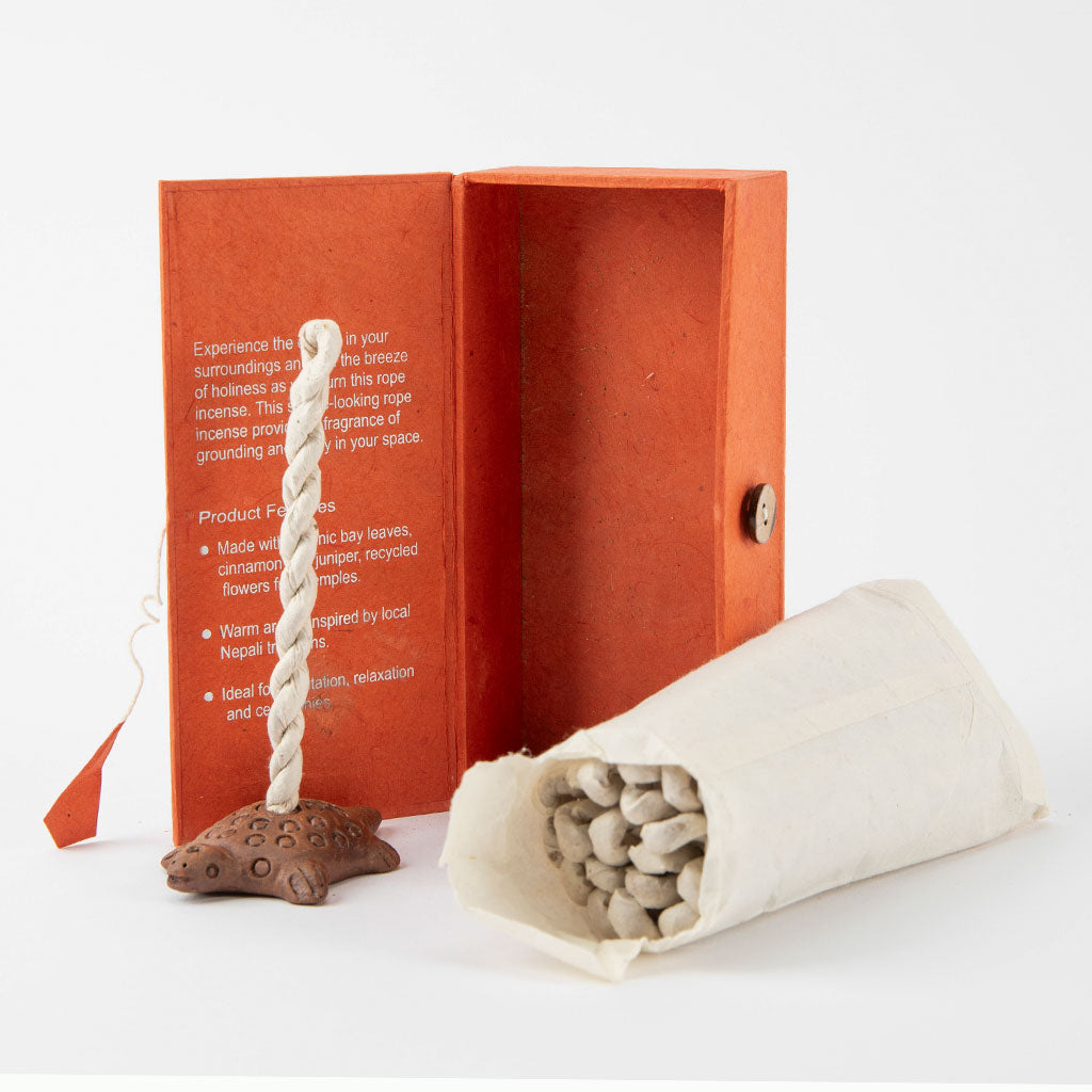 Handcrafted Rope & Stick Incense Gift Set