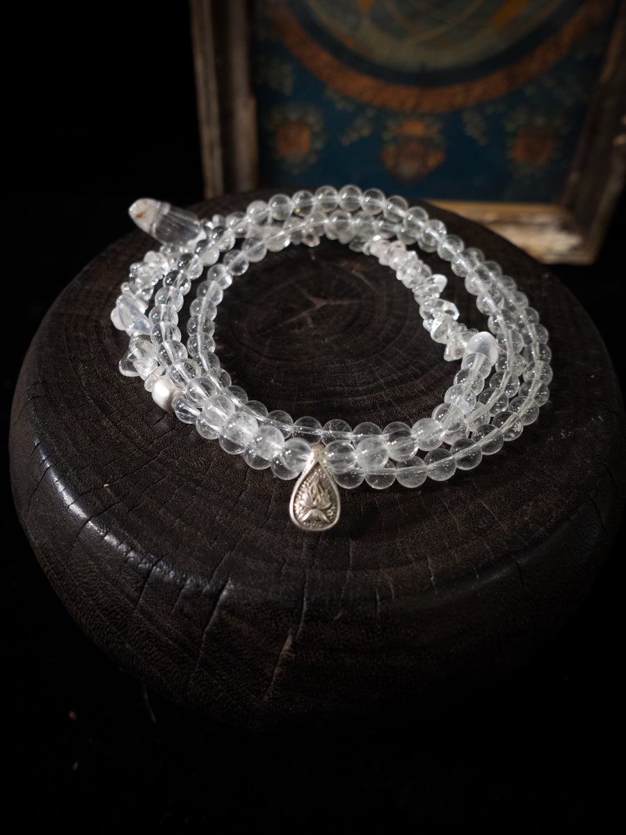 Sky Light Clear Quartz Crystal Energy Bracelet