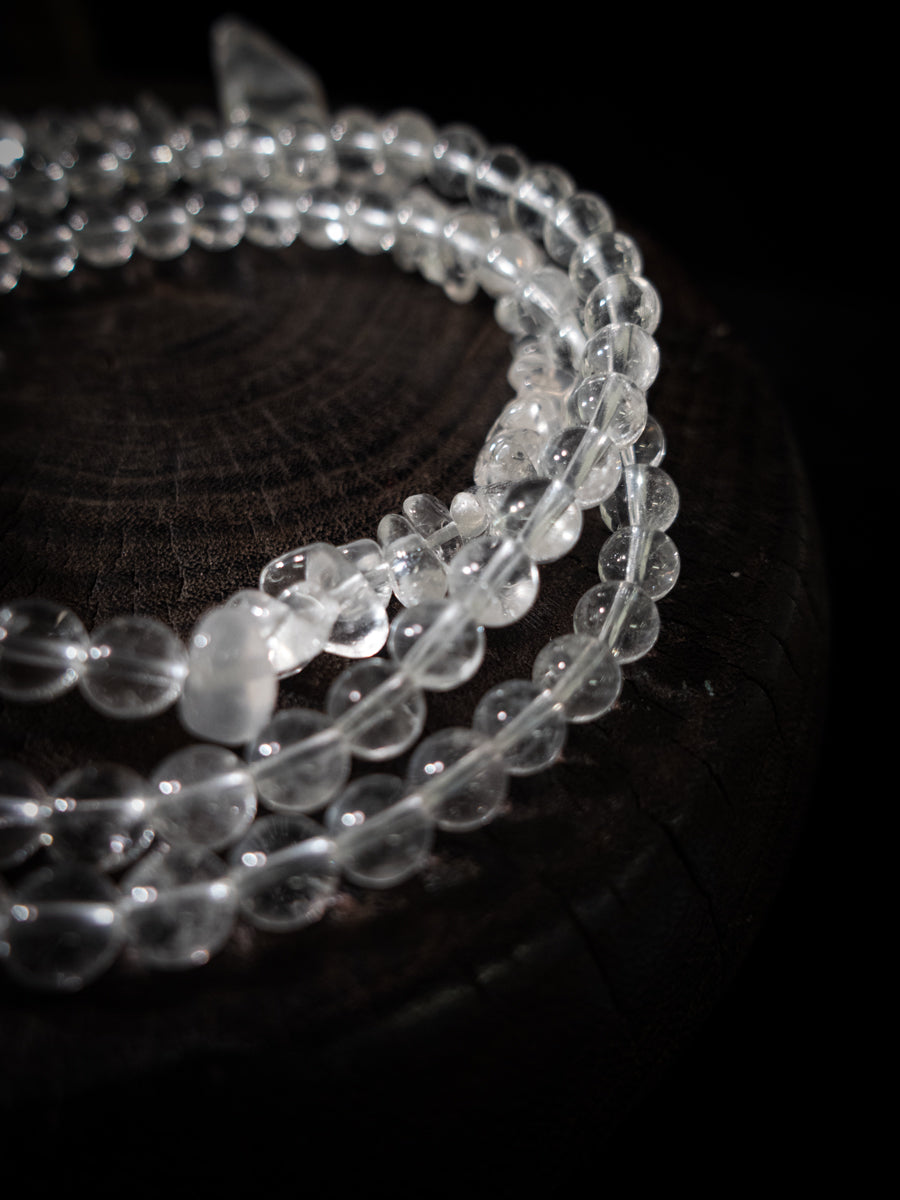 Sky Light Clear Quartz Crystal Energy Bracelet
