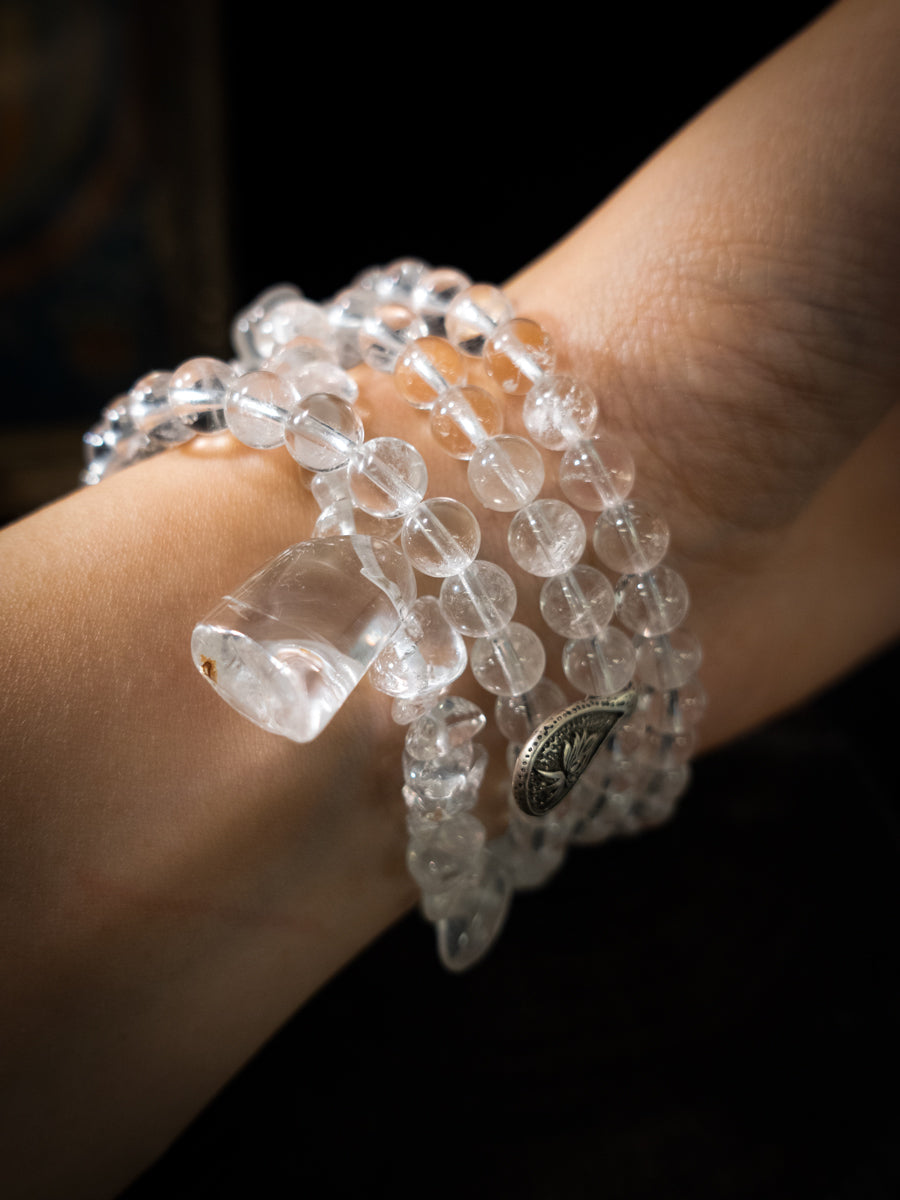 Sky Light Clear Quartz Crystal Energy Bracelet