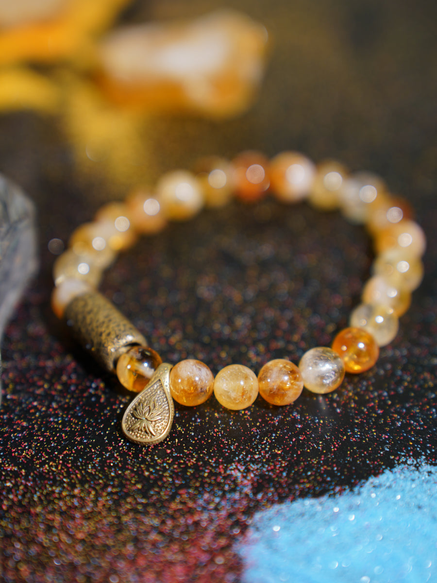 Himalayan Solar Abundance Citrine Crystal Bracelet