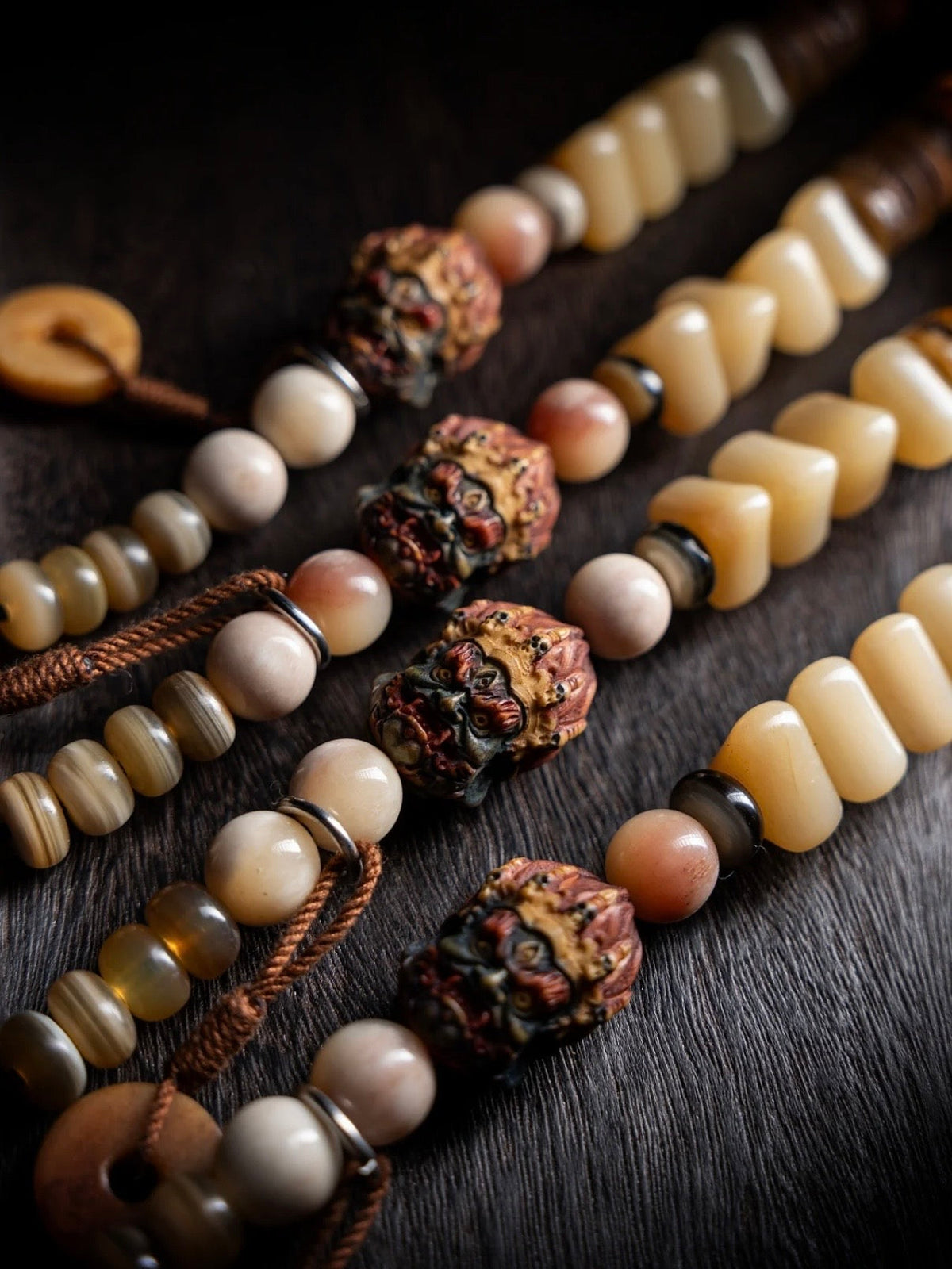 Mahakala Path Bone Bracelet – Fearless Courage & Protection