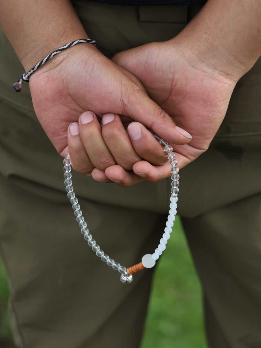 Healing Harmony White Quartz & Agate Necklace