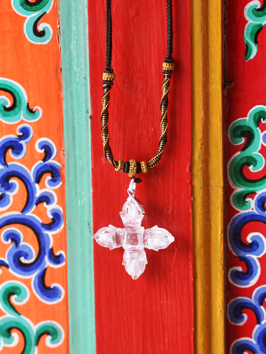Dorje Vajra Clear Quartz Protection Pendant