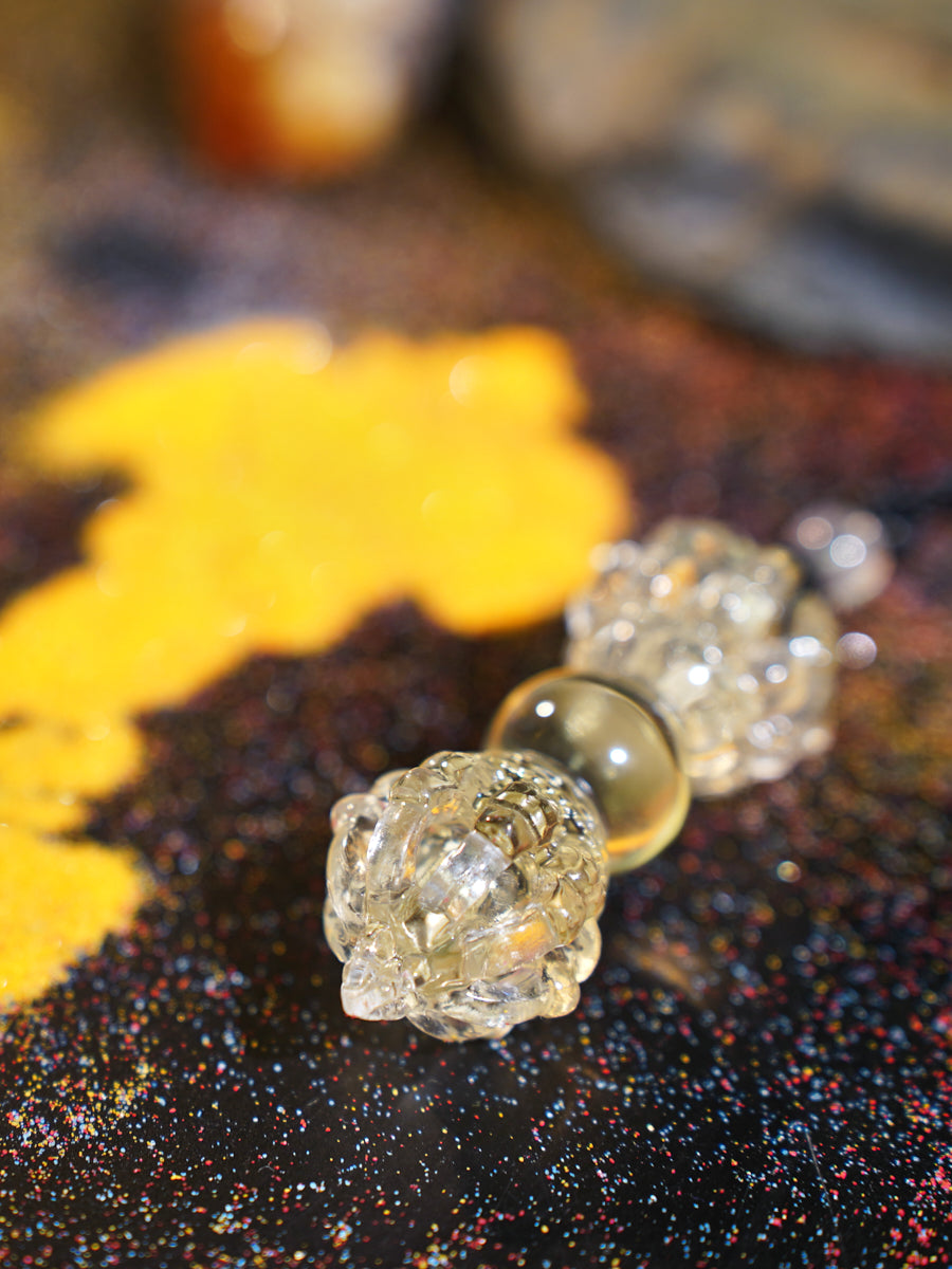 Tibetan Citrine Crystal Vajra Necklace