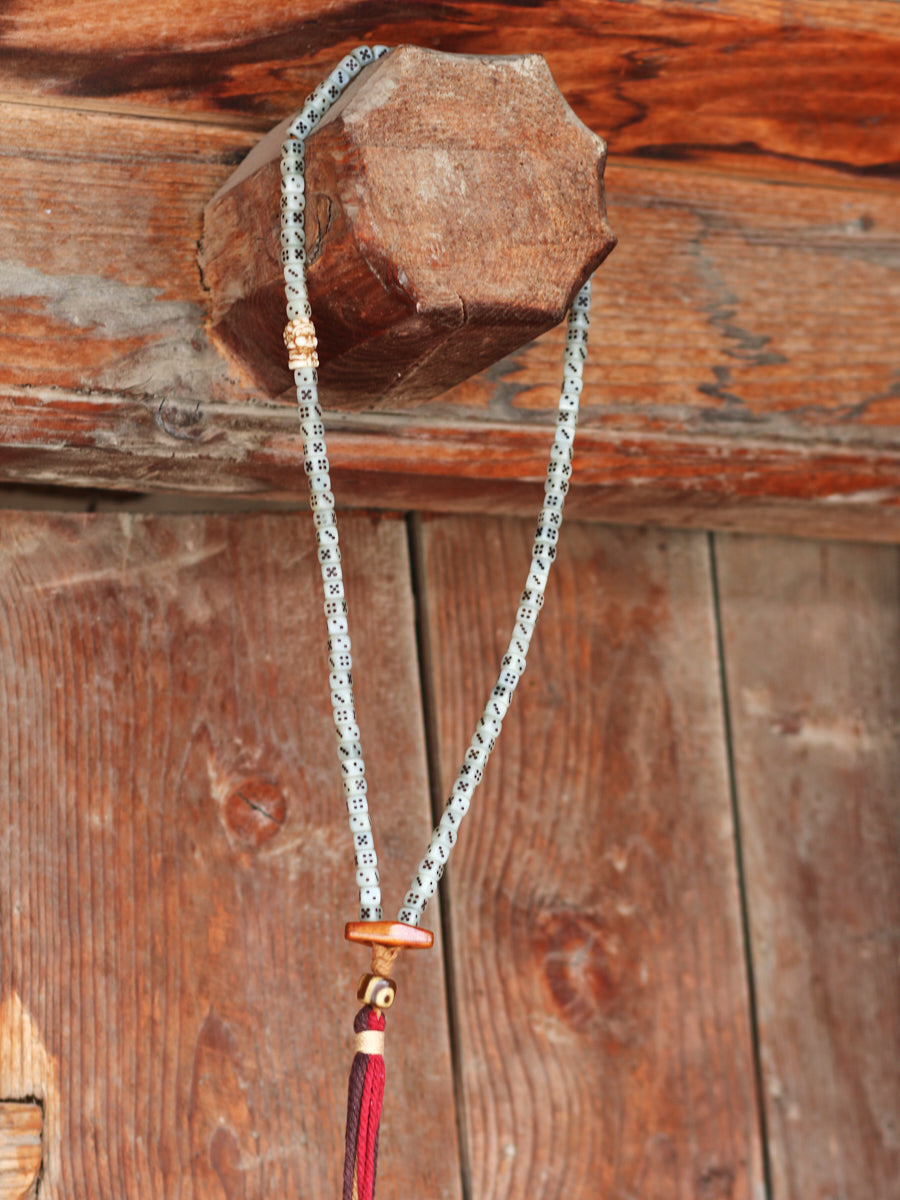 108 Camel Bone Yak Bone Dzi Mala Necklace