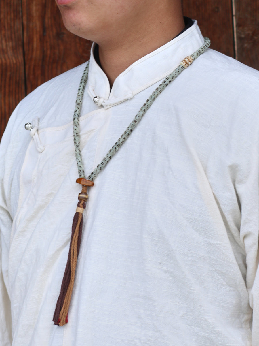 108 Camel Bone Yak Bone Dzi Mala Necklace