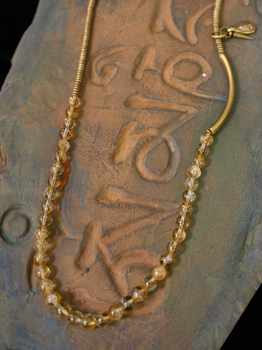 Gold Prosperity Citrine Wrap Bracelet – Energy & Abundance