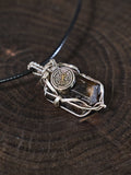 Vajra Totem Silver Pendant Necklace