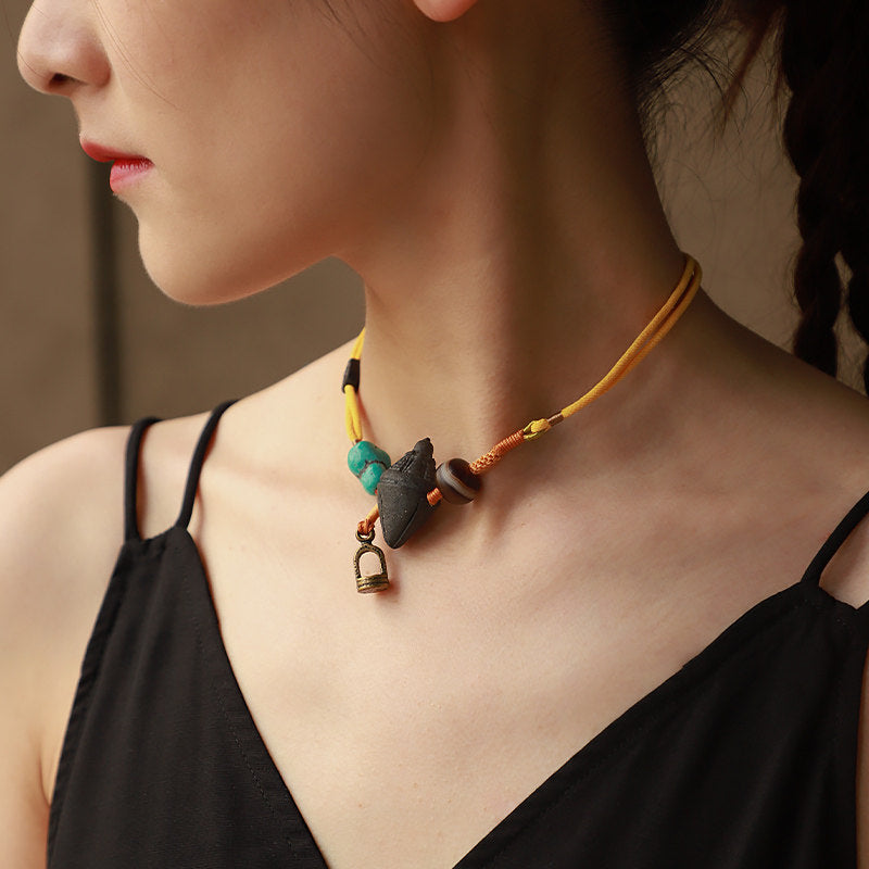 Tibetan Handmade Tsatsa Pendant Necklace (Copy)