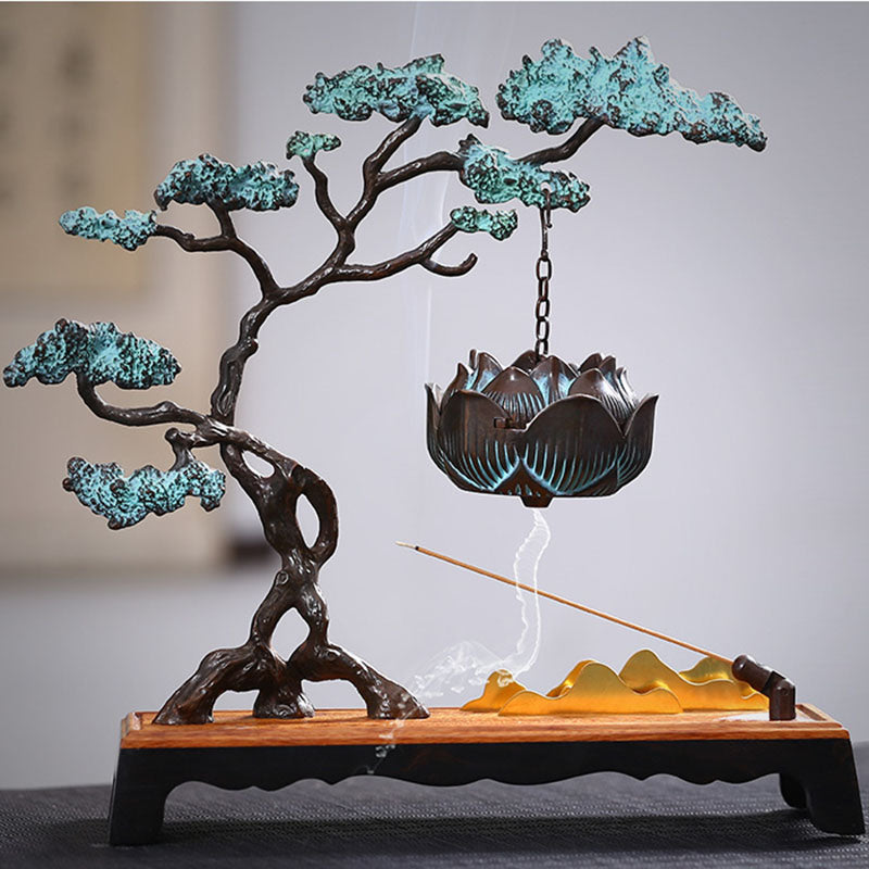 Guest-Greeting Pine Backflow Incense Burner