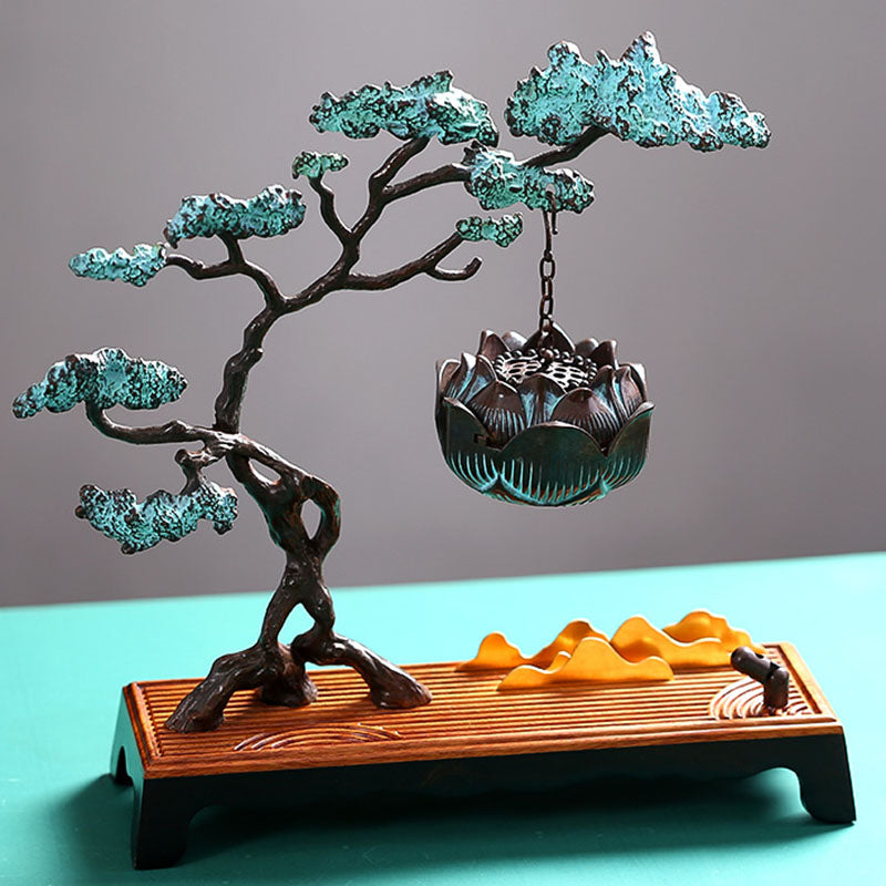 Guest-Greeting Pine Backflow Incense Burner