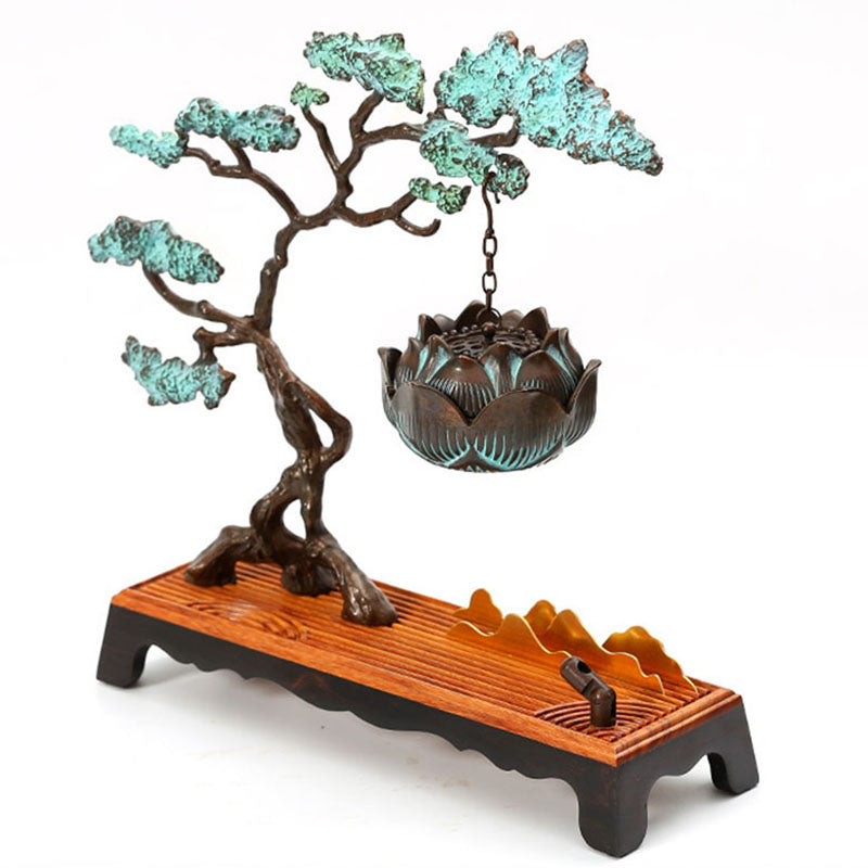 Guest-Greeting Pine Backflow Incense Burner