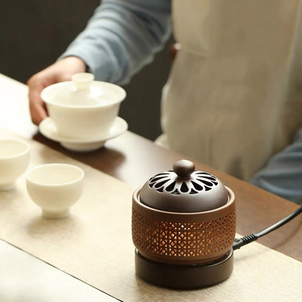 Electric Resin Incense Powder Burner With Light