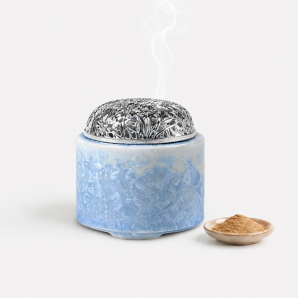 Ice Crystal Glaze Electric Incense Burner