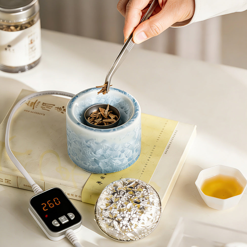Ice Crystal Glaze Electric Incense Burner