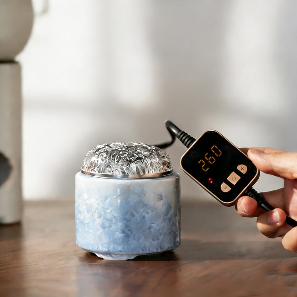 Ice Crystal Glaze Electric Incense Burner