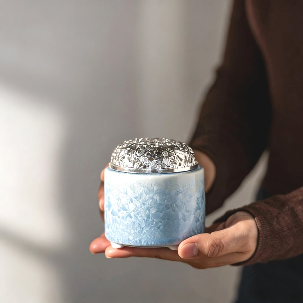 Ice Crystal Glaze Electric Incense Burner