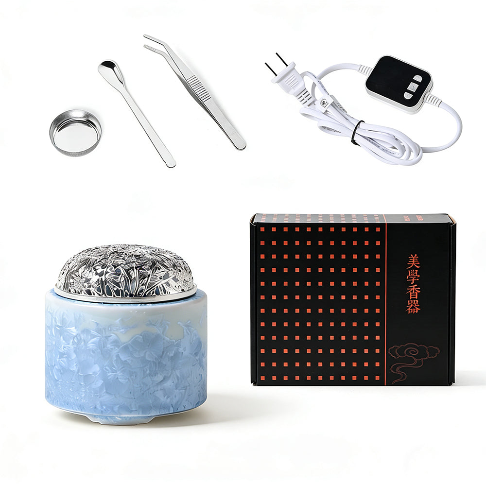 Ice Crystal Glaze Electric Incense Burner
