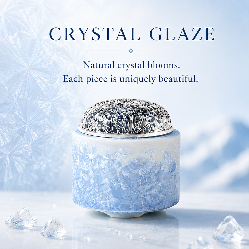 Ice Crystal Glaze Electric Incense Burner