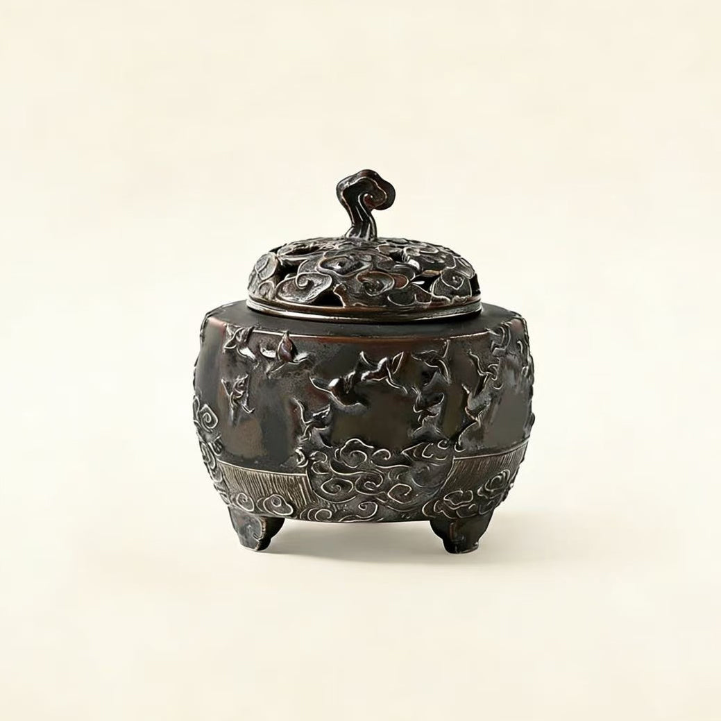 Lucky Crane Ceramic Electric Incense Burner