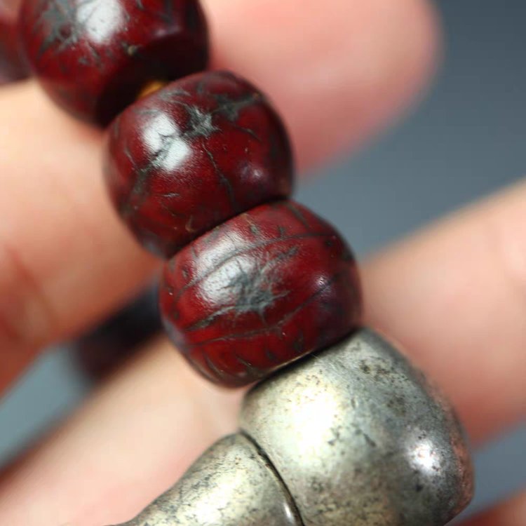 Old Tibetan Mala Beads Bodhi Seed