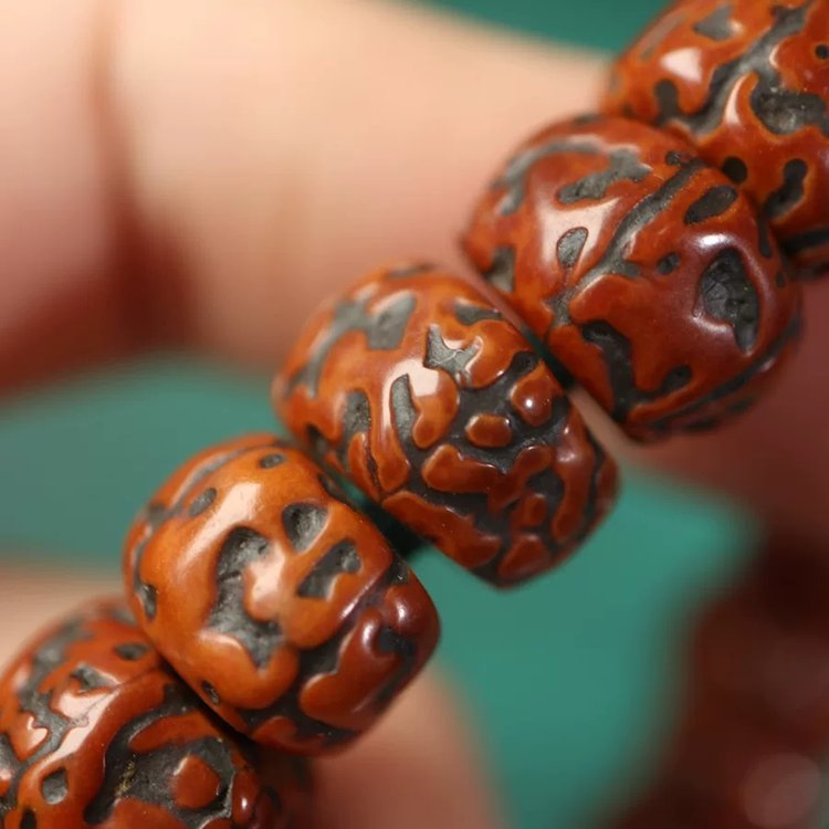 Antique Tibetan Rudraksha Wrist Mala