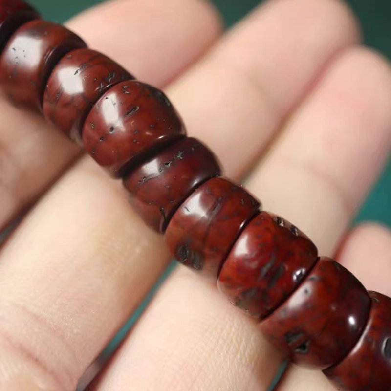 Old Tibetan Bodhi Seed Mala 6x8mm Seeds