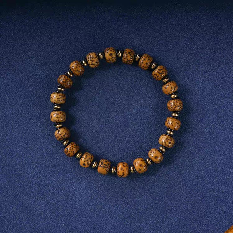 Authentic Antique Tibetan Star Moon Bodhi Seed Mala
