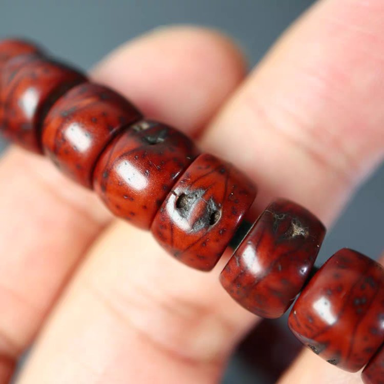 Old Tibetan Bodhi Seed Prayer Beads Bracelet