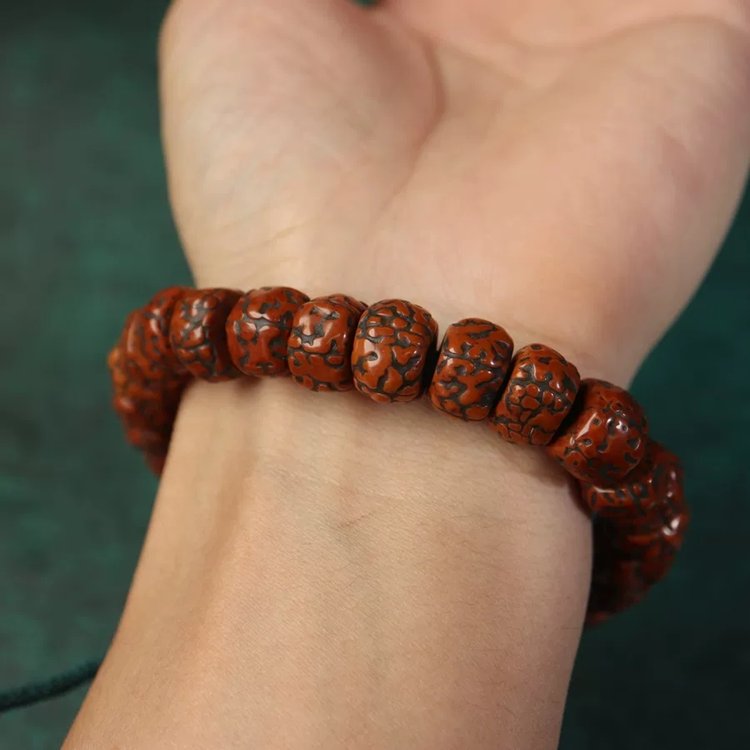 Antique Tibetan Rudraksha Wrist Mala