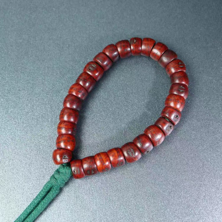 Old Tibetan Bodhi Seed Prayer Beads Bracelet